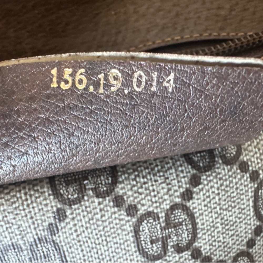Gucci Authentic Vtg Sherry Coated Canvas Travel Weekender Bag - Picture 13 of 13